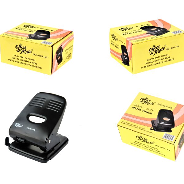 J835-40 Office Mate Large Metal Punch - 40 Sheet
