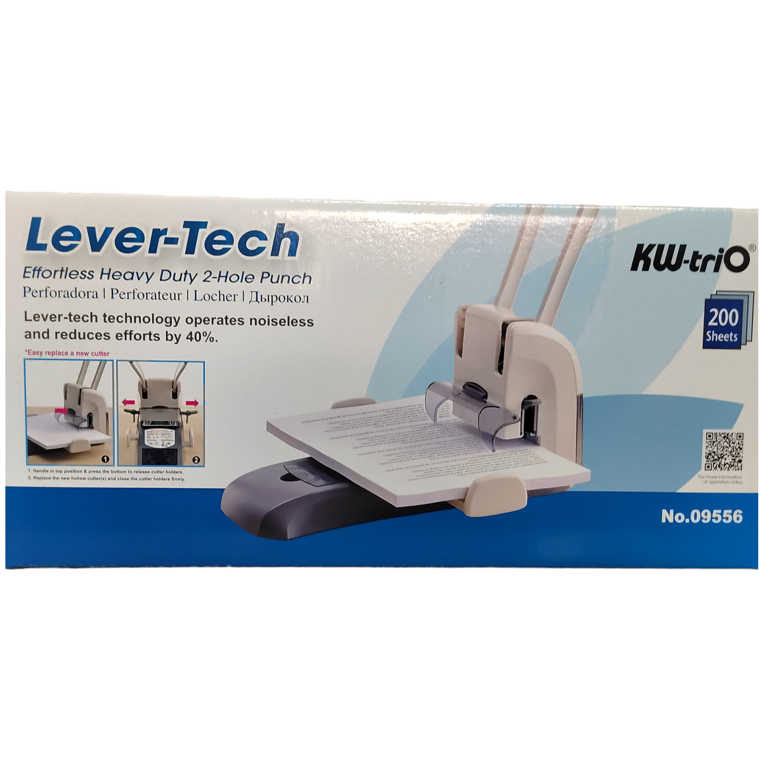 KW - 09556 KW Lever Tech Effortless H / D Punch