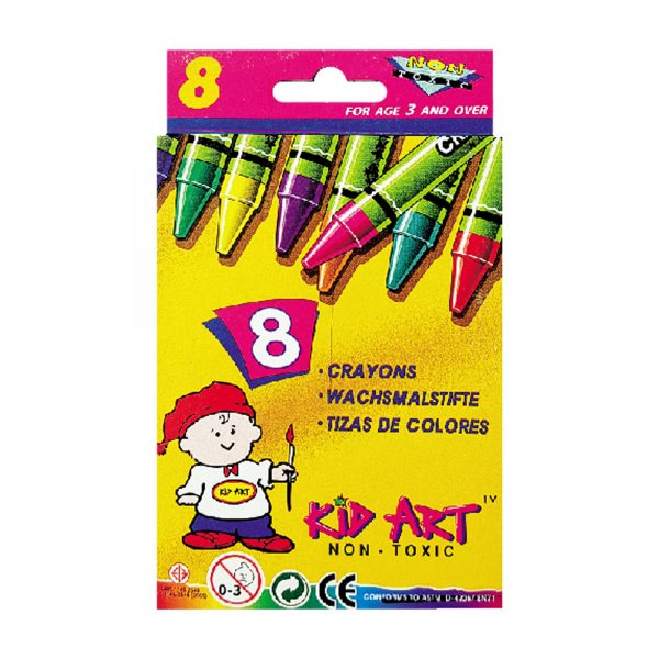 KID ART REGULAR CRAYONS R-08