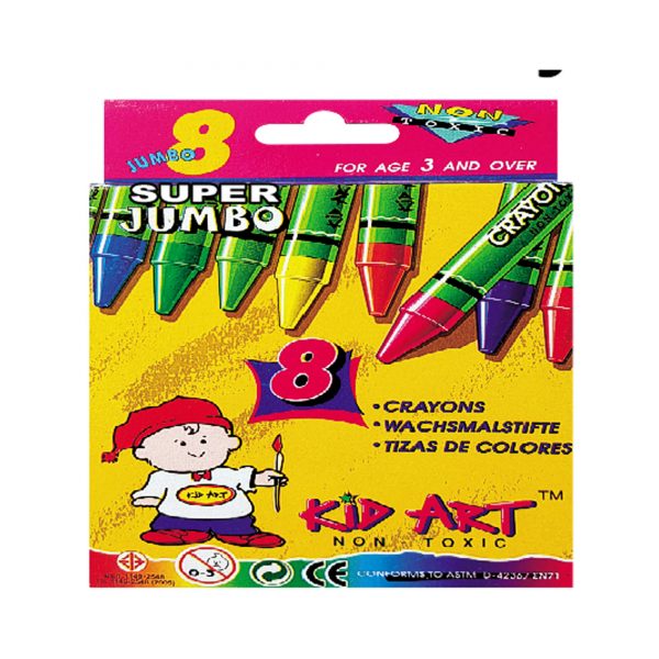 KID ART SUPER JUMBO CRAYONS SJ-08