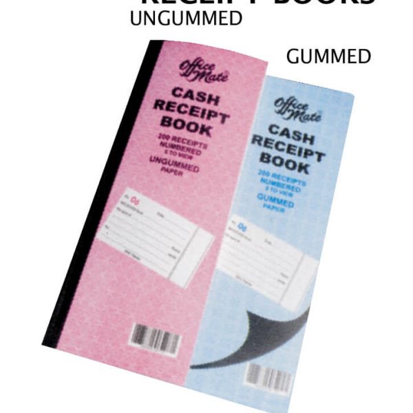 Long Receipt Book 5 to View Gummed