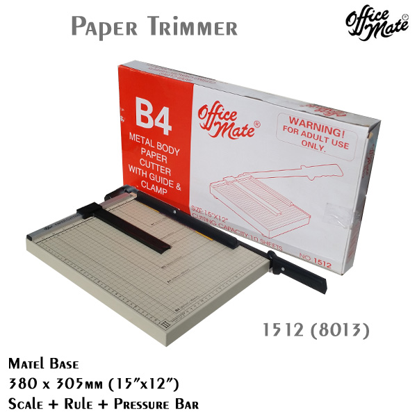 Office Mate Office Mate Metal Base Trimmer 15" x 12" 380 x 305 mm