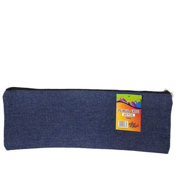 Office Mate Denim Pencil Case - Long