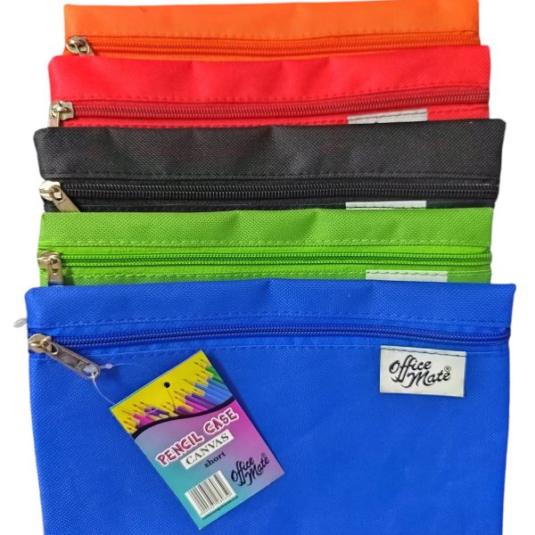 Office Mate Polyester Pencil Case ASST Colour - Short