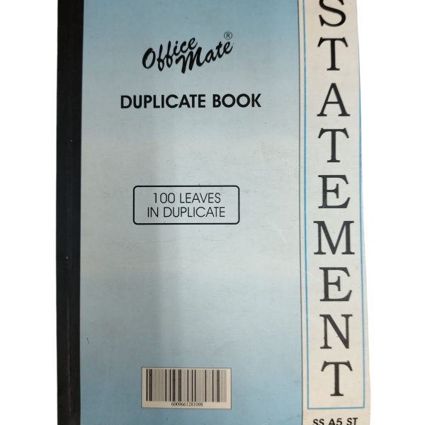 SS A5 ST A5 Statement Book 100 x Dup