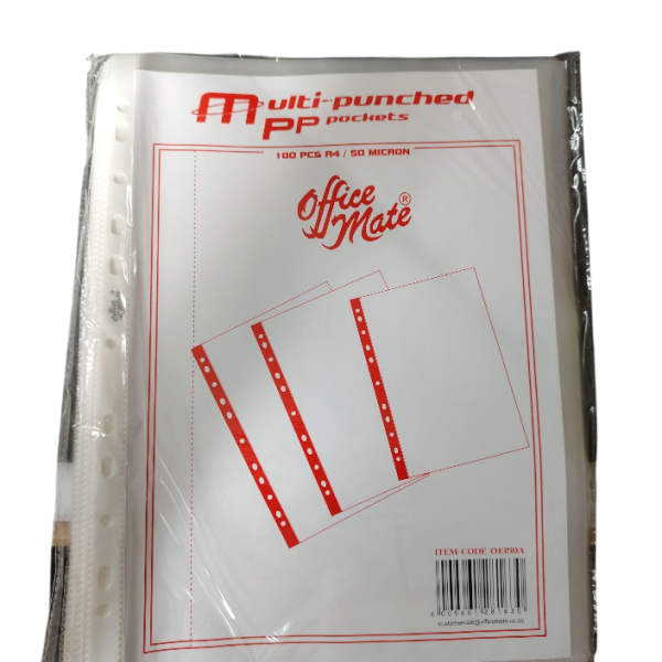 01350 A Multi Punched - PP Pockets 50 Micron