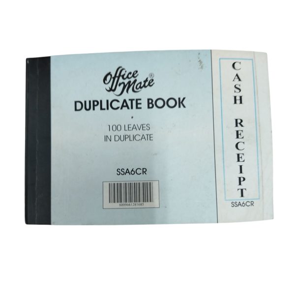 SS A6 CAR A6 Cash Receipt Book 100 x Dup
