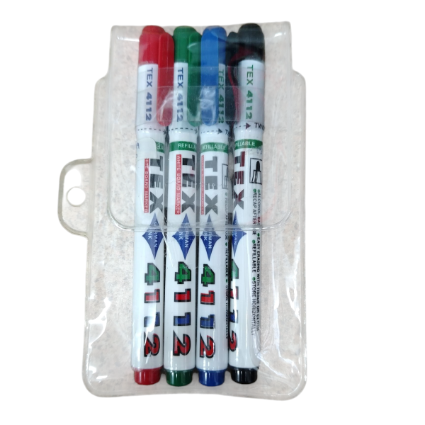 Tex 4112  White Board Marker Thin - Bullet