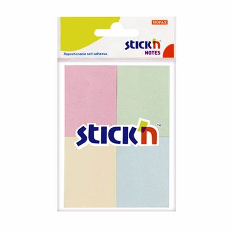 No 21090 PASTEL 38 X 50mm PASTEL ASST COL ASST 4 COL/PACK