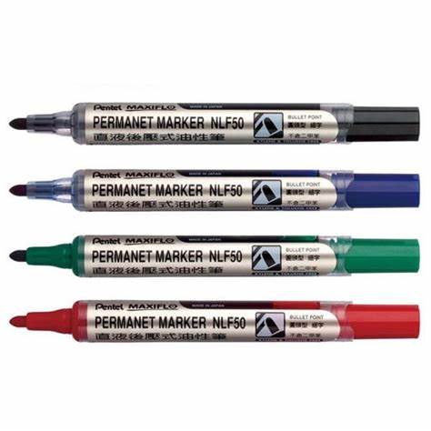 NLF - 50 PENTEL MAXIFLO PERMANENT MARKER  BULLET