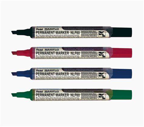 NLF - 60 PENTEL MAXIFLO PERMANENT MARKER  CHISEL