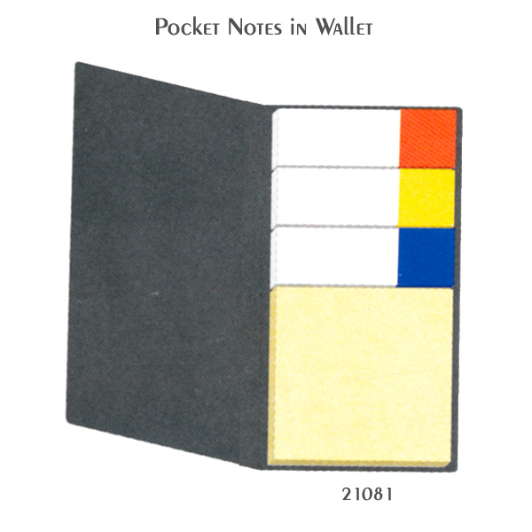No. 21081 WALLET NOTES 3 X 3" PRINT INDEX